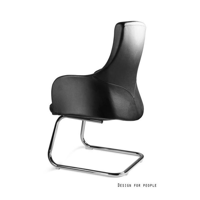 UNIQUE Fotel biurowy BLOSSOM SKID eko-skóra (S-571)