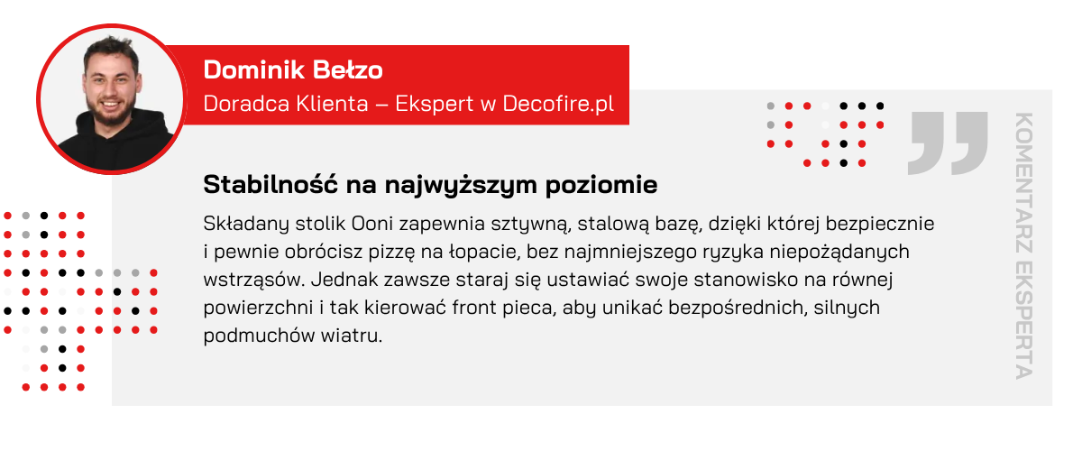 Cytat eksperta o stabilności pieca