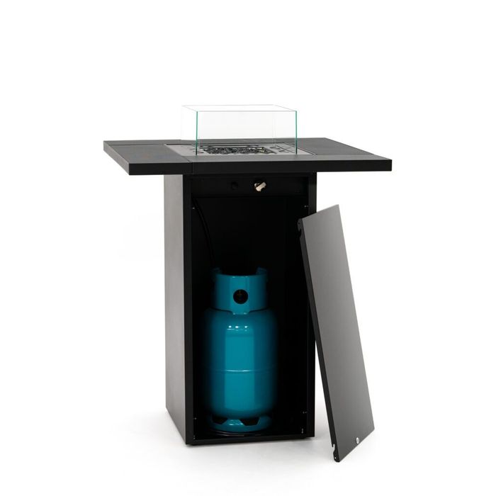 OUTLET - Kominek przenośny Square Table High na gaz LPG Planika + pokrowiec - EKSPOZYCJA