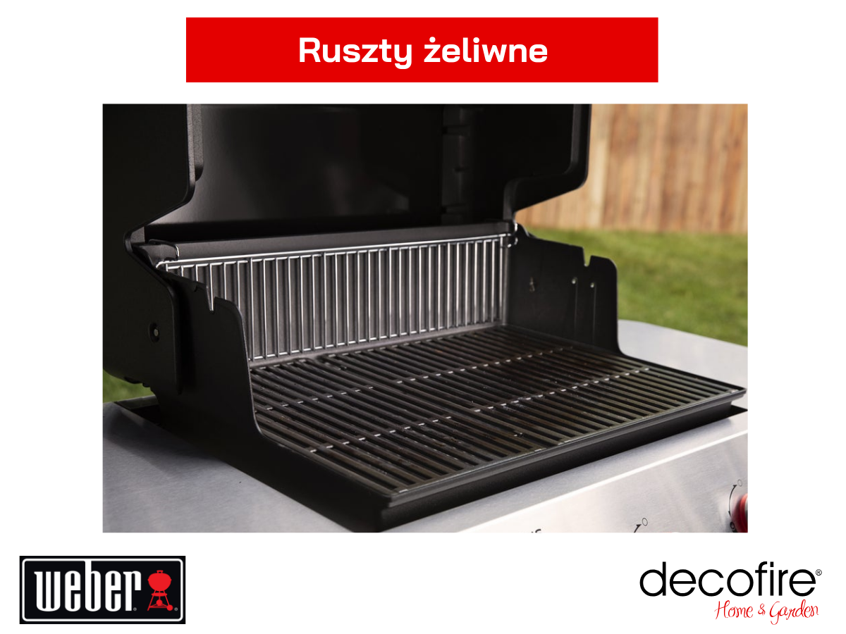 Grill gazowy Weber Genesis E-315 – ruszty żeliwne