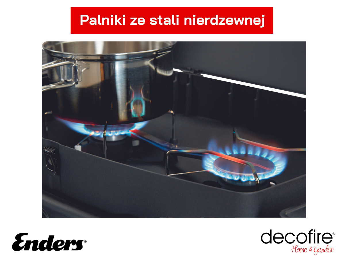 Palniki ze stali nierdzewnej w grillu gazowym Enders Urban II PRO