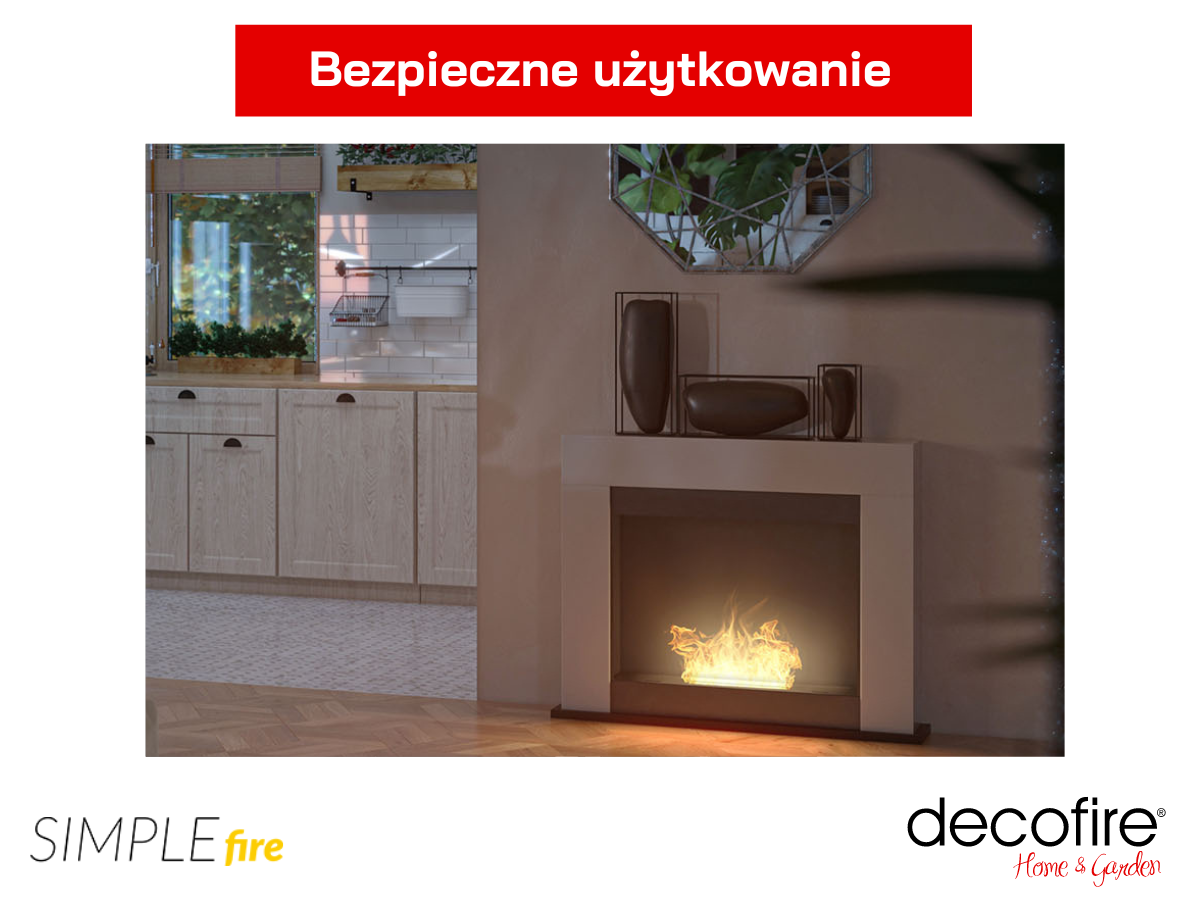Biokominek Simple Fire SimplePortal 2 z systemem odpowietrzającym