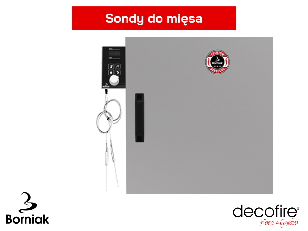 Wędzarnia domowa Borniak 150 BBQ INOX Wi-Fi – 2 sondy do mięsa
