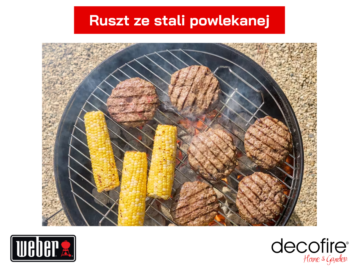 Grill węglowy Weber Bar-B-Kettle 47 cm – ruszt ze stali powlekanej