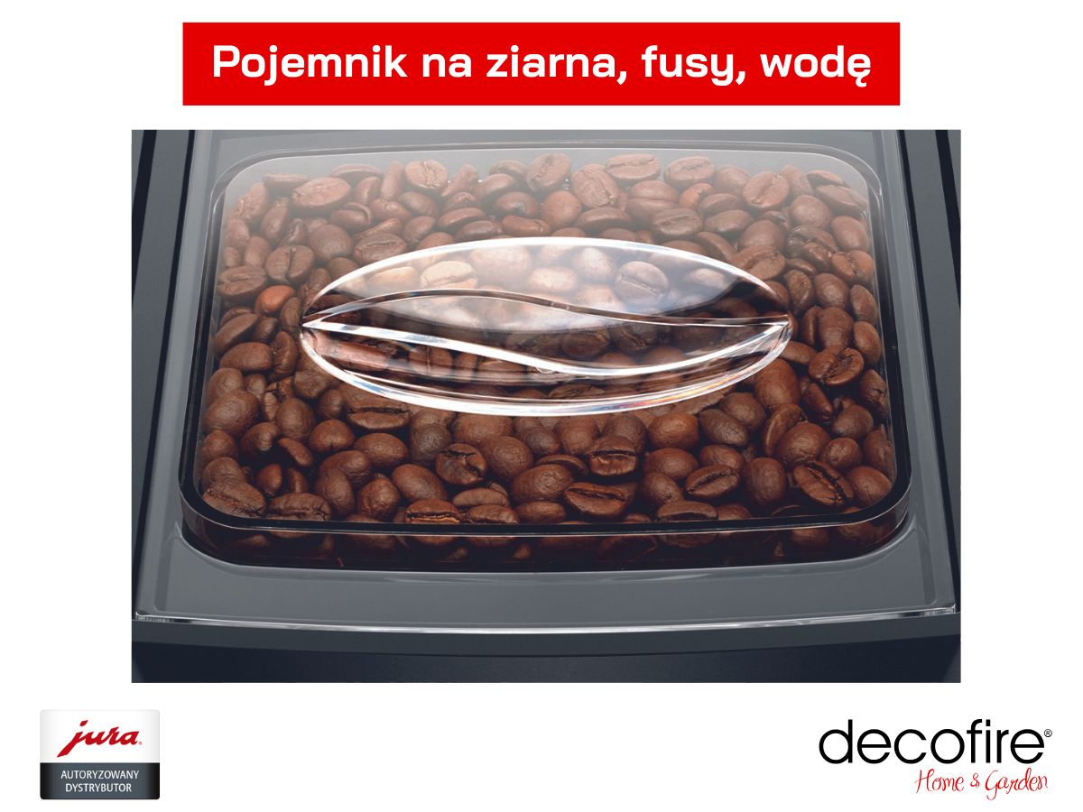 Pojemnik na ziarna w ekspresie Jura E8 Dark Inox (EC)