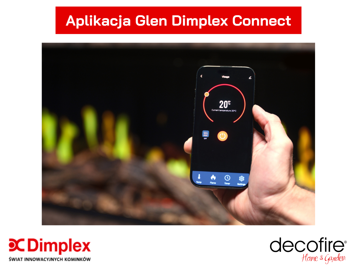 Sterowanie za pomocą aplikacji Glen Dimplex Connect
