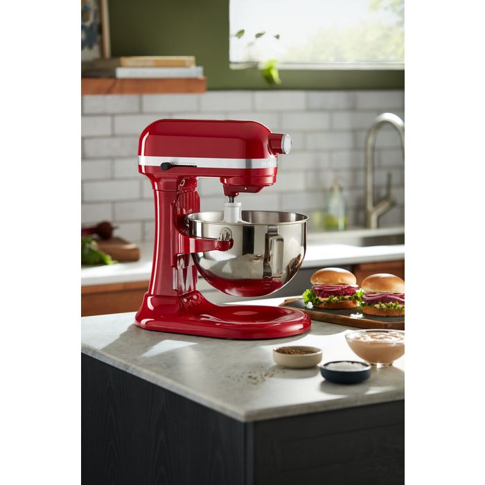 Mikser stojący 5,2 l z podnoszoną dzieżą KitchenAid Heavy Duty, Empire Red (5KSM55SXXEER)