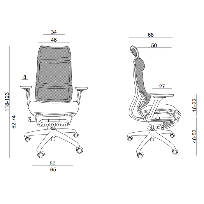UNIQUE Fotel biurowy Space (CM-B265A-6)