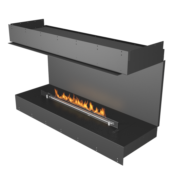 Biokominek Planika FLA 4 990 mm + Forma 1200 Fireplace 