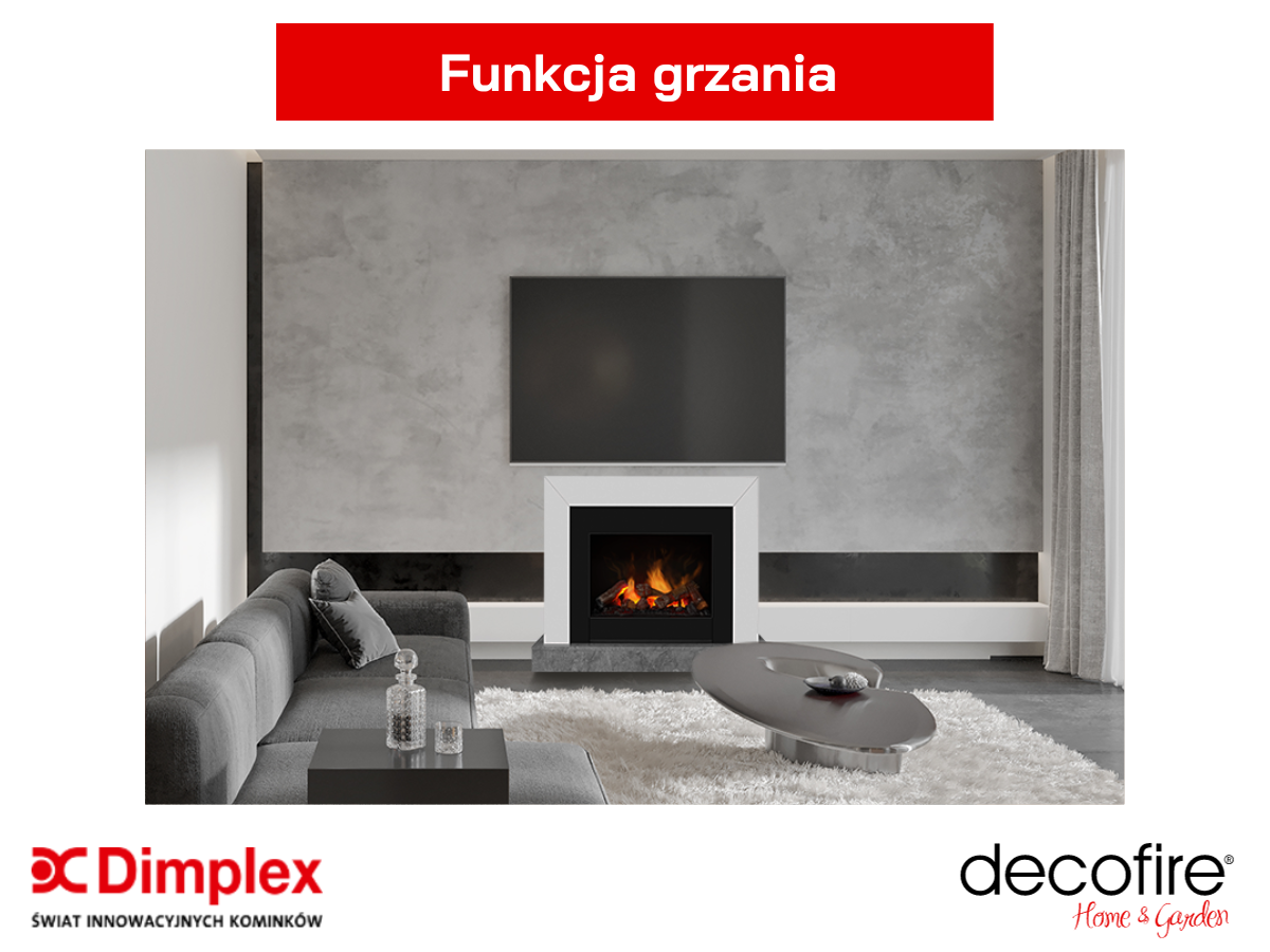 Dimplex kominek elektryczny Ravel – funkcja grzewcza