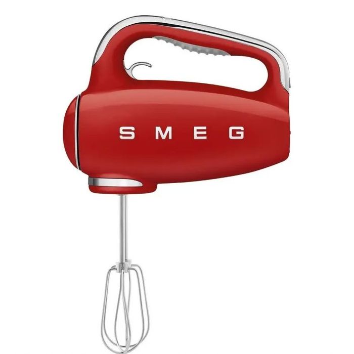 Mikser ręczny 50's style Czerwony Smeg (HMF01RDEU)