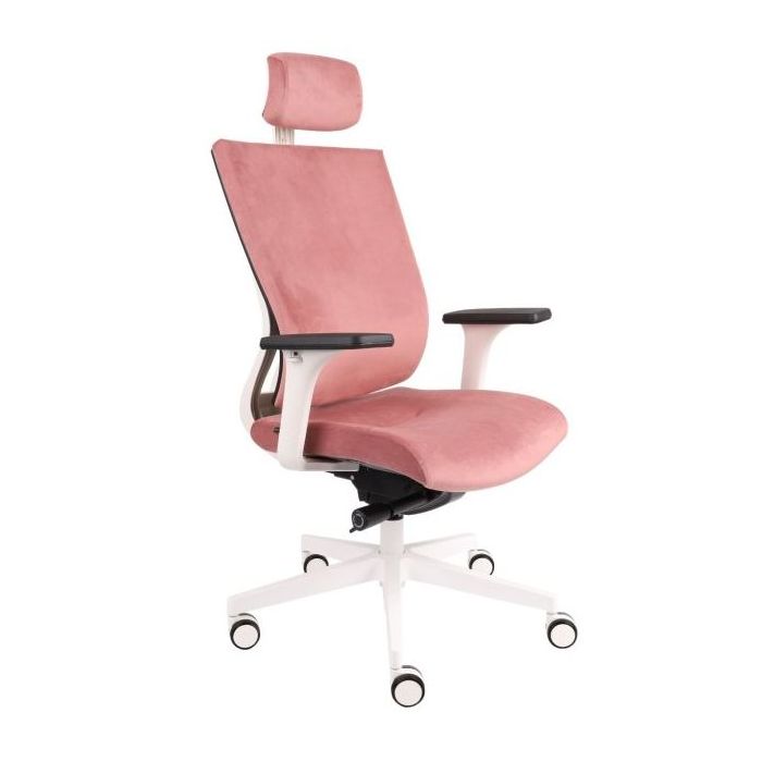 Grospol Fotel biurowy MaxPro WT HD white tkanina Hygge - 8 kolorów