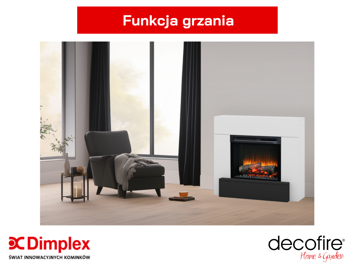 Dimplex kominek elektryczny wolnostojący Vigor – funkcja grzania