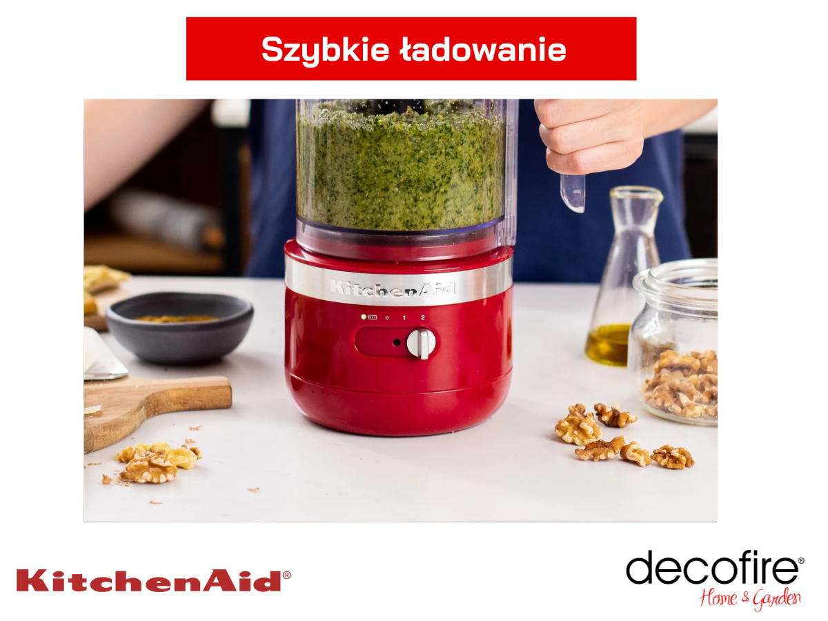 Szybkie łądowanie malaksera bezprzewodowego KitchenAid Empire Red