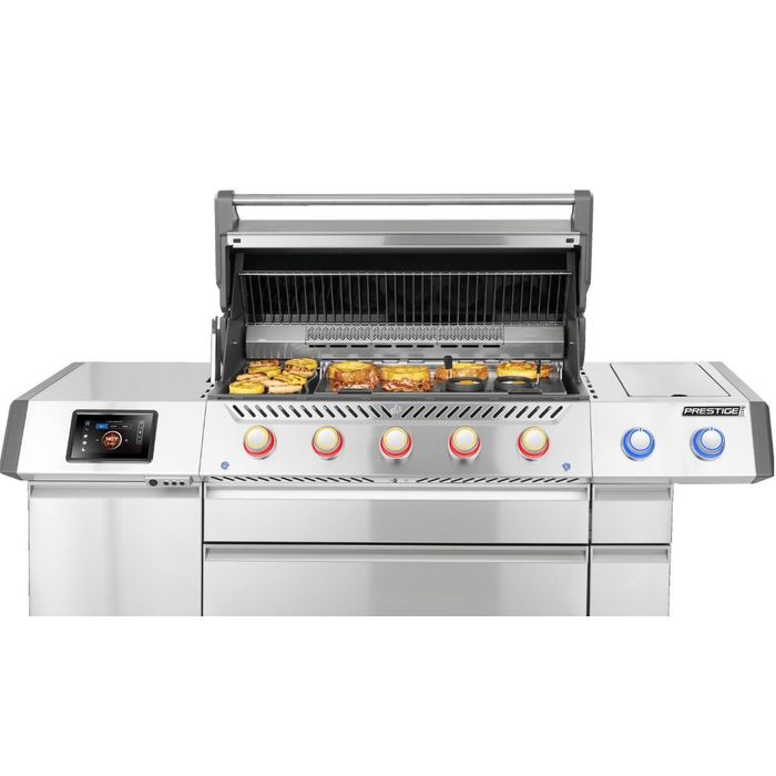 Grill gazowy Napoleon Prestige PRO 665 z palnikiem rożna i palnikiem bocznym Sizzle Zone (PRO665VXRSIBPSS-PL)