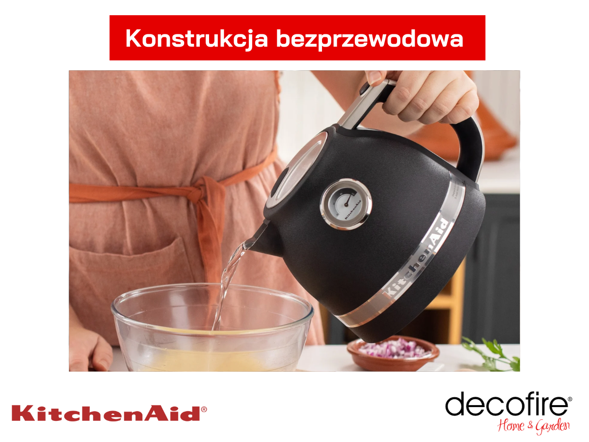 Konstrukcja bezprzewodowa czajnika 1,5 l Cast Iron Black KitchenAid