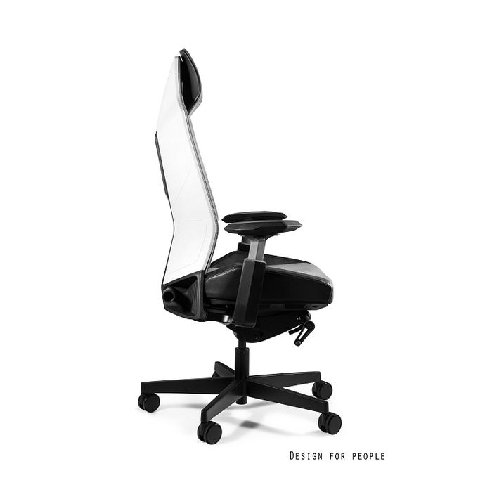 UNIQUE Fotel biurowy Ronin biały, elastomer, TPE, siatka RS różne kolory (1286-P-RS-TPE)