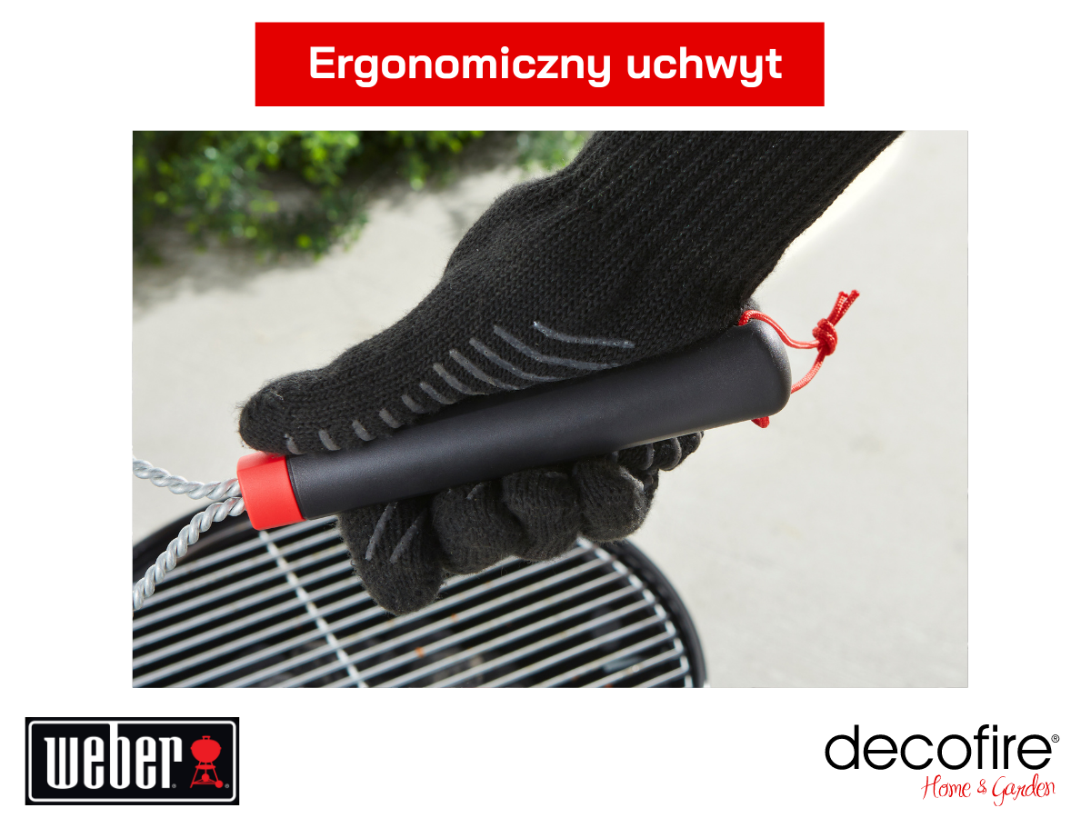 Ergonomiczna rączka w szczotce Weber