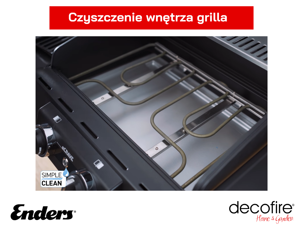 Proste czyszczenie grilla z marką Enders dzięki Simple Clean