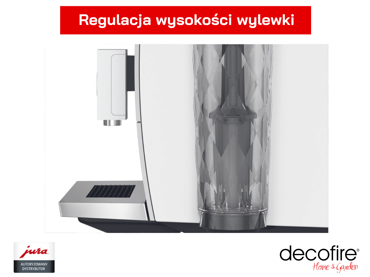 Regulowana wylewka w ekspresie do kawy Jura ENA 4 Nordic White