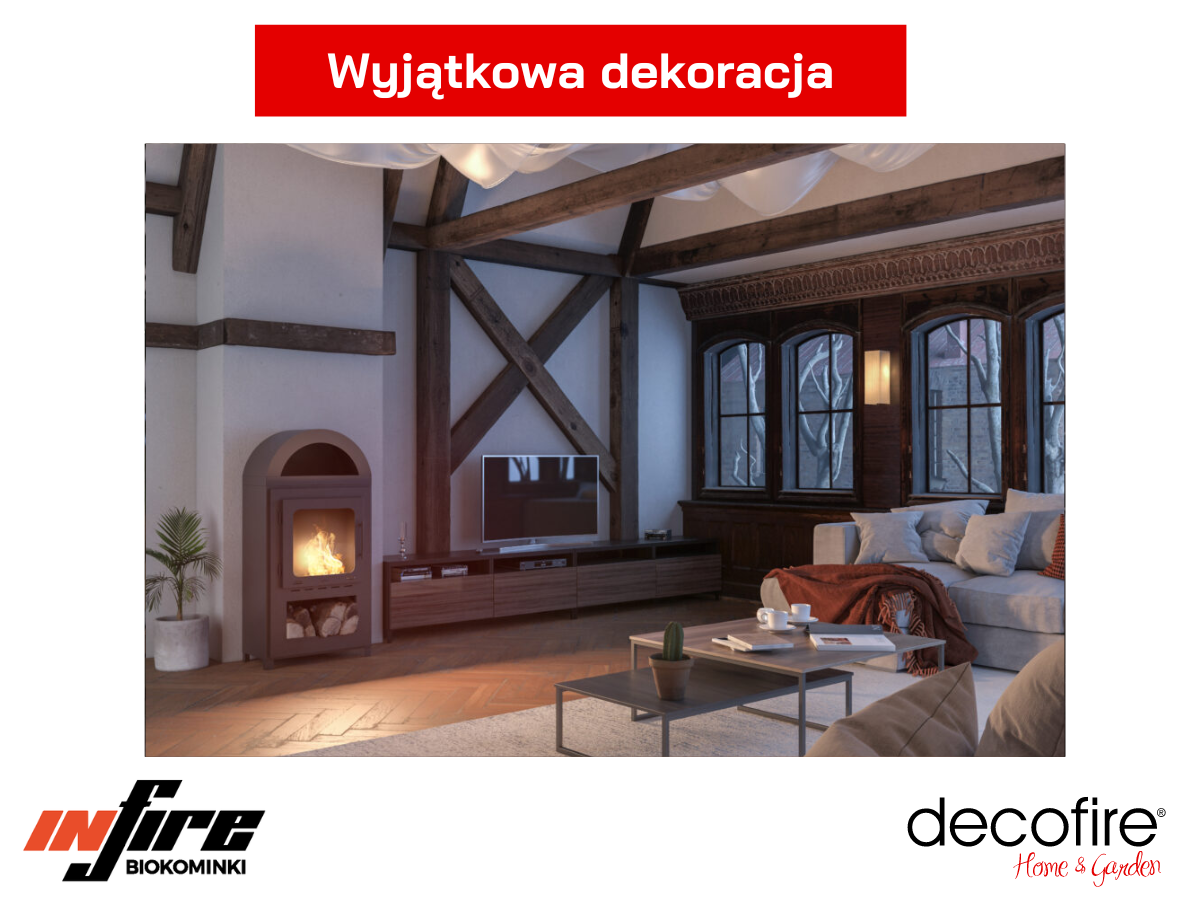 Wyjątkowa dekoracja wnętrz – Biokominek wolnostojący Infire INCOZA 2