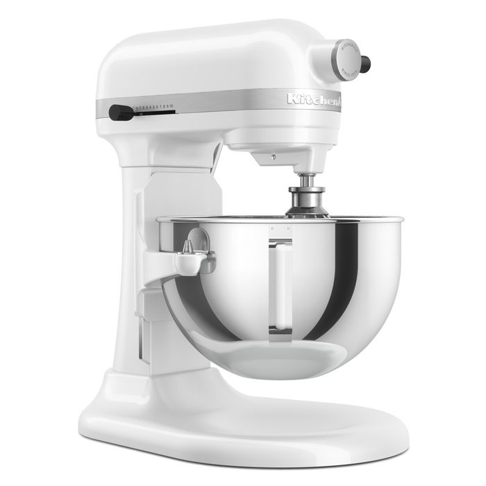 Mikser stojący 5,2 l z podnoszoną dzieżą KitchenAid Heavy Duty, White (5KSM55SXXEWH)