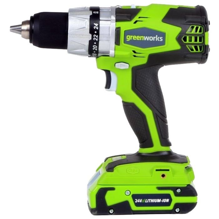 Greenworks Wiertarko-wkrętarka akumulatorowa DigiPro 24V (3701607)