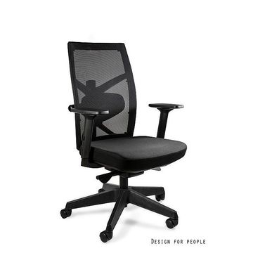 OUTLET - UNIQUE fotel biurowy Tune M czarny tkanina (138Y-B-BL) - EKSPOZYCJA