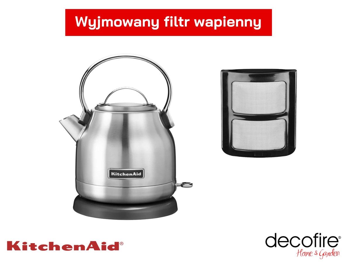 Wyjmowany filtr wapienny czajnika Stella 1,25 l Stainless Stell KitchenAid