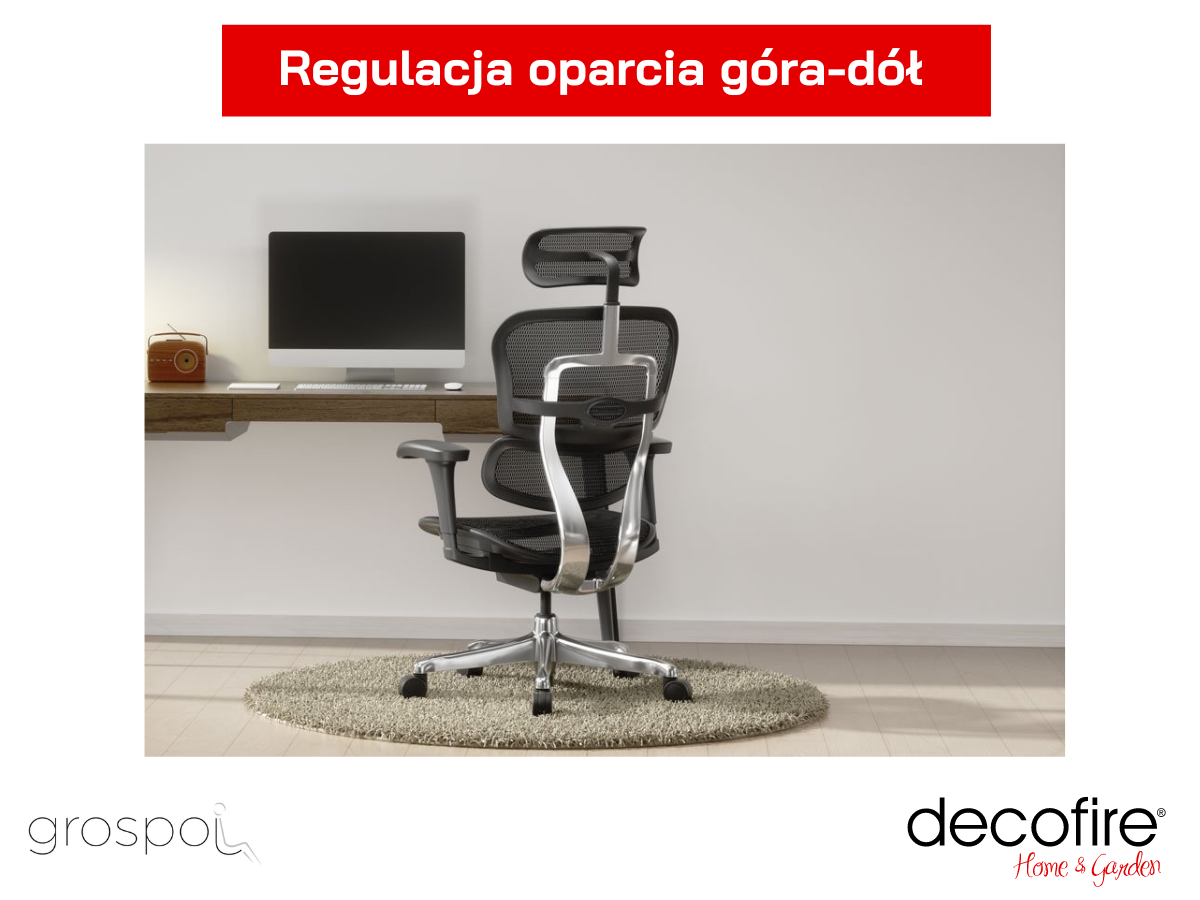 Regulacja oparcia w Grospol Ergohuman Elite 2
