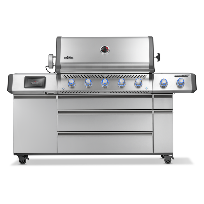 Grill gazowy Napoleon Prestige PRO 665 z palnikiem rożna i palnikiem bocznym Sizzle Zone (PRO665VXRSIBPSS-PL)