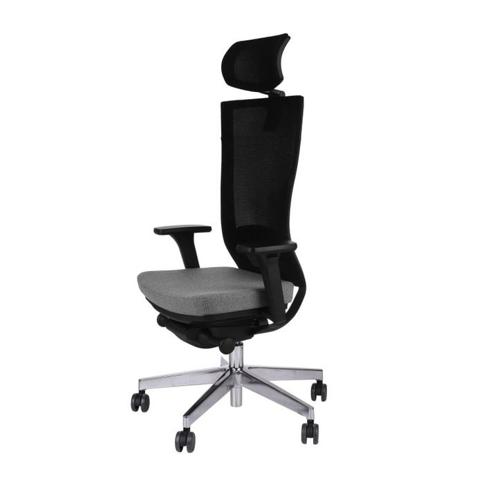 Grospol Fotel biurowy Marti BS HD chrome tkanina Medley - 12 kolorów