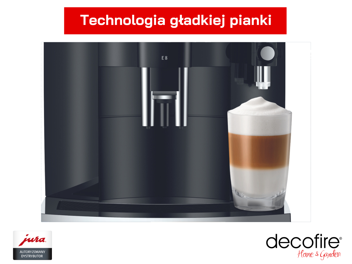Latte z ekspresu Jura E8 Piano Black (EC)