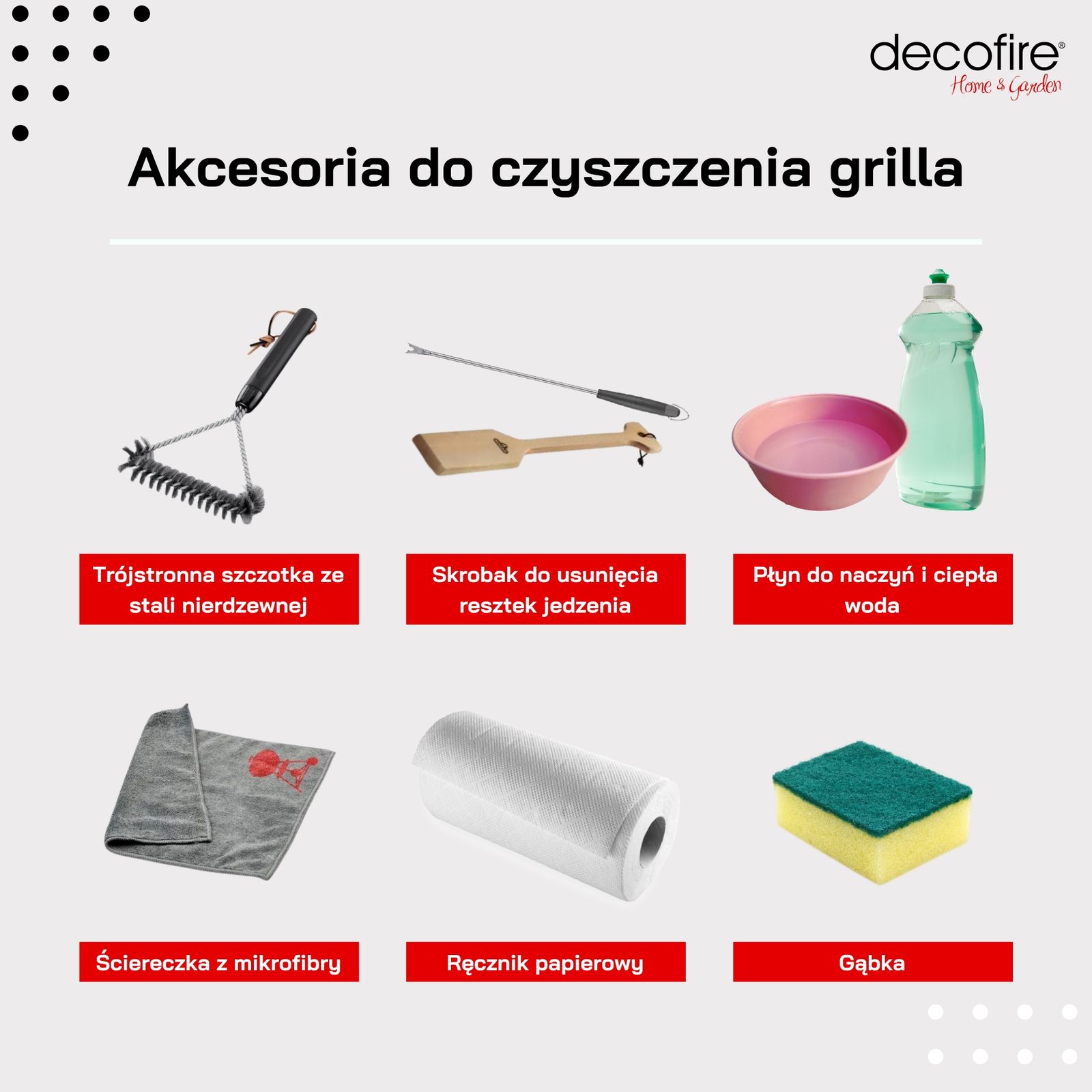 Akcesoria do czyszczenia grilla elektrycznego