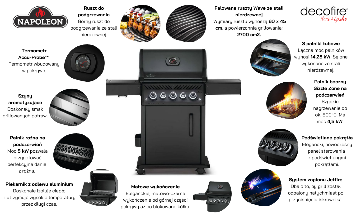Grill gazowy Napoleon Phantom Rogue SE 425 full mat