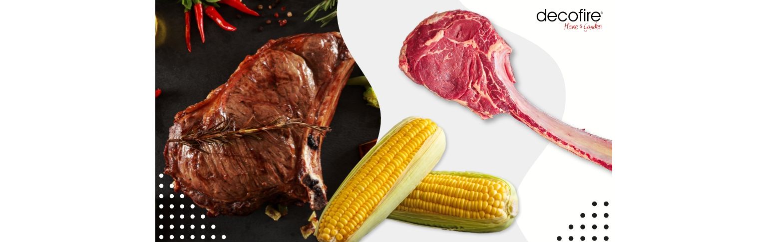 Stek Tomahawk Ribeye ze słodką kukurydzą