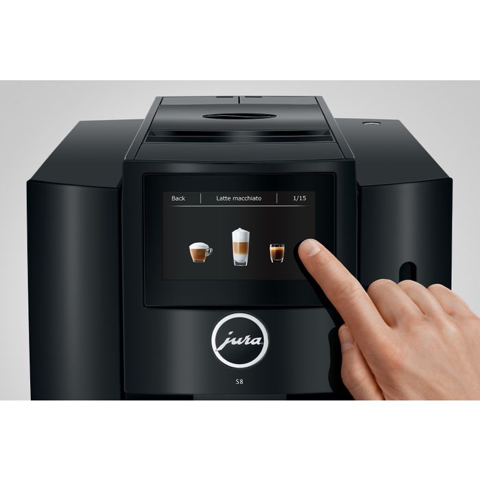 OUTLET - Ekspres do kawy Jura S8 Piano Black (EA)  (15381) - EKSPOZYCJA