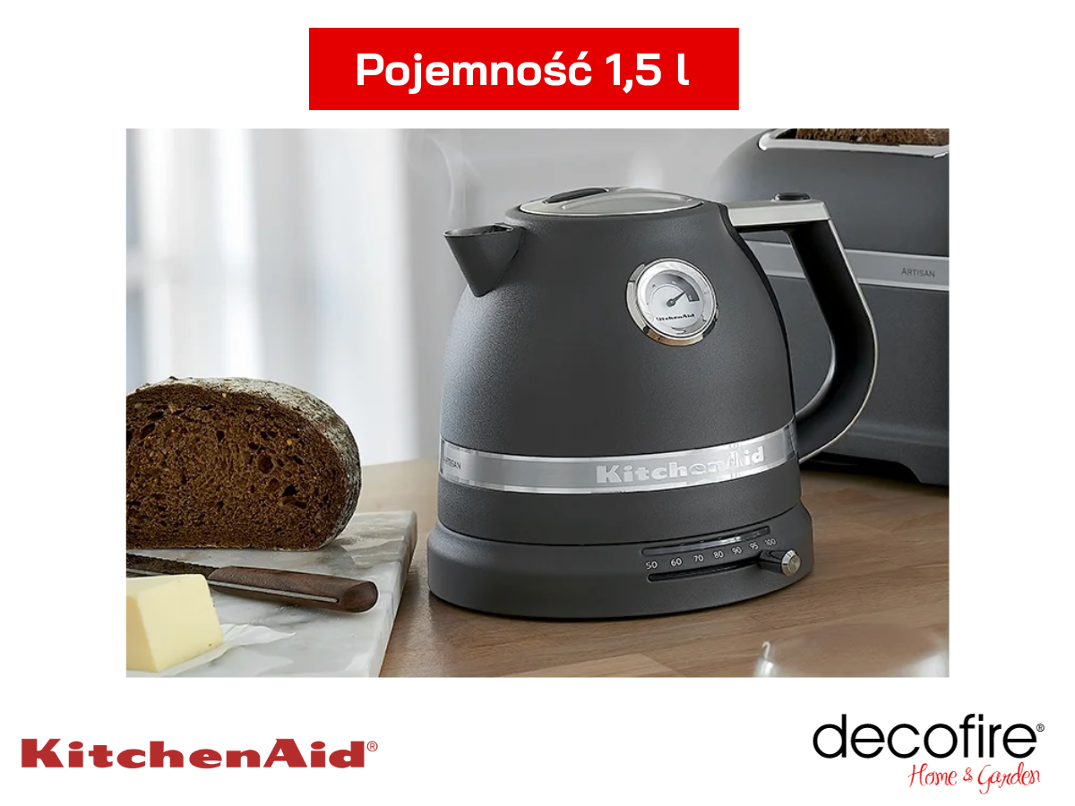 Pojemność 1,5 l w czajniku Imperial Grey KitchenAid