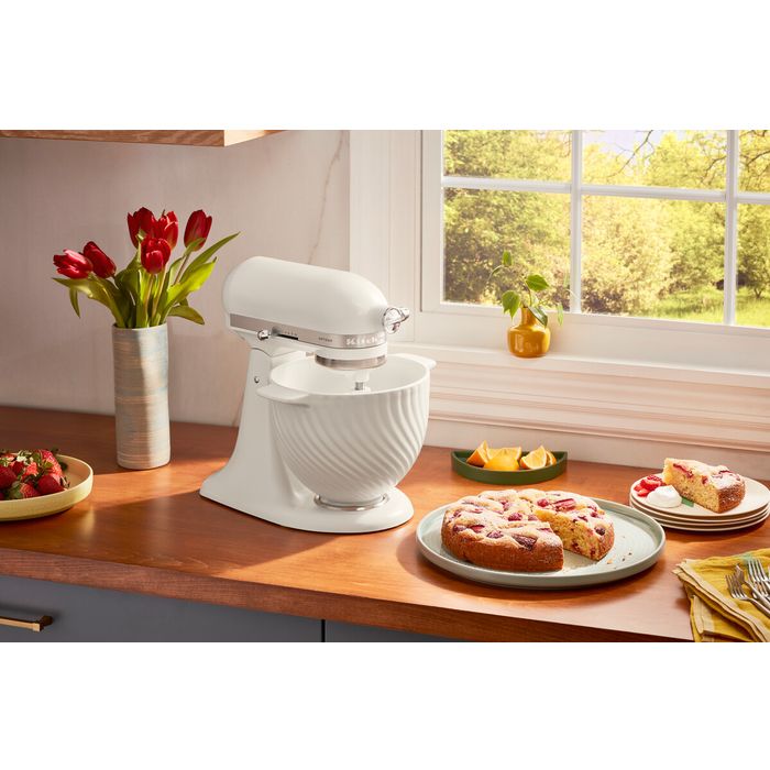 Unikalna dzieża ceramiczna Meringue 4,7 l Artisan 5 KitchenAid (5KSM2CB5MR)