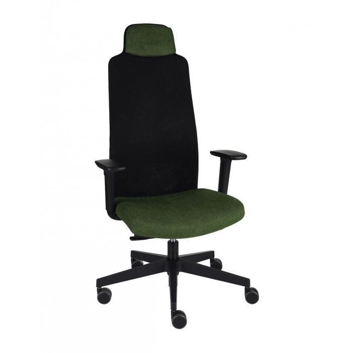 Grospol Fotel biurowy Mike B black tkanina Omega - 8 kolorów