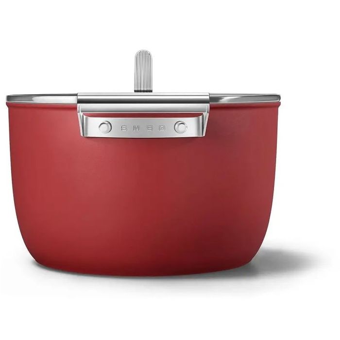 Garnek 26 cm Czerwony Smeg (CKFC2611RDM)