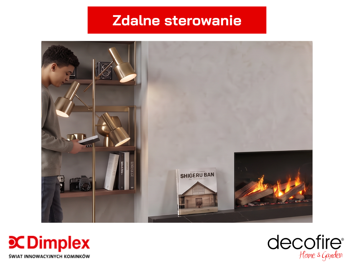 Dimplex kominek elektryczny e-MatriX 1300-400 I – sterowanie pilotem