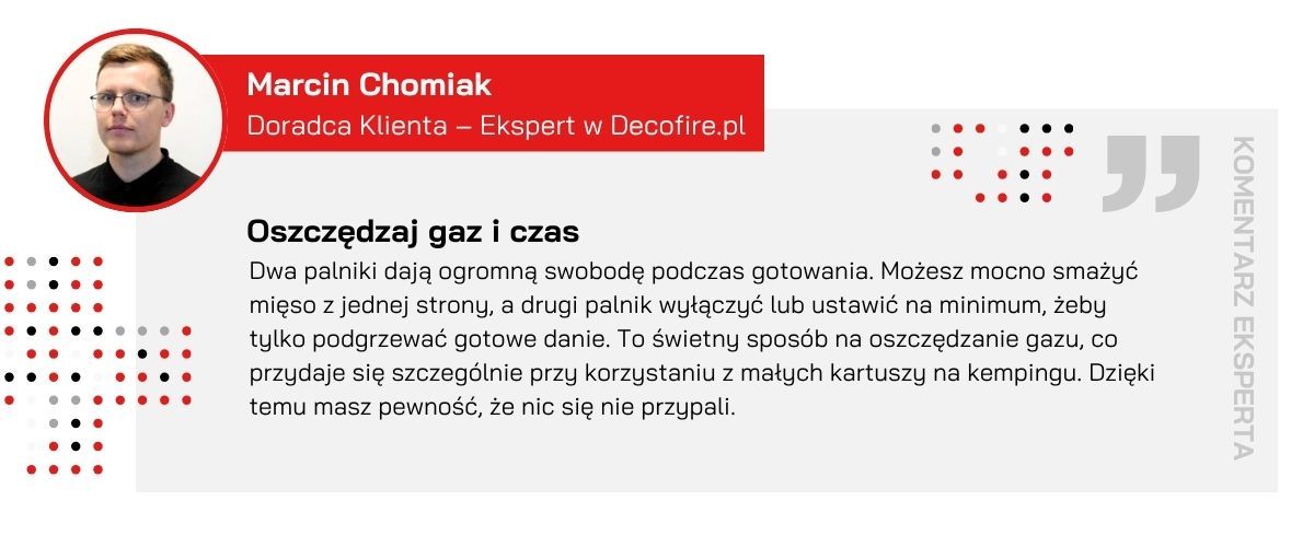Czy na tym grillu można przygotowywać potrawy wymagające różnych temperatur?