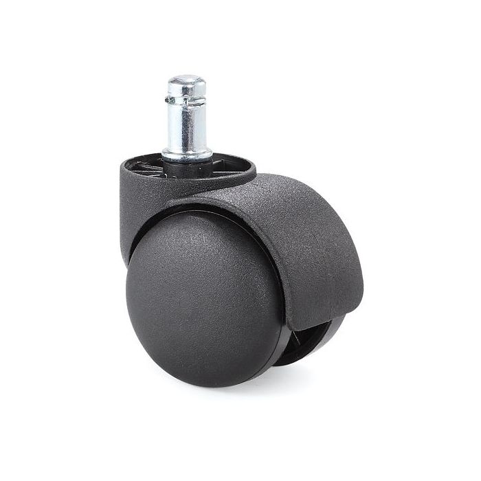 Unique Kółka nylonowe twarde do foteli biurowych 50 mm - 5 szt. (CT-01)