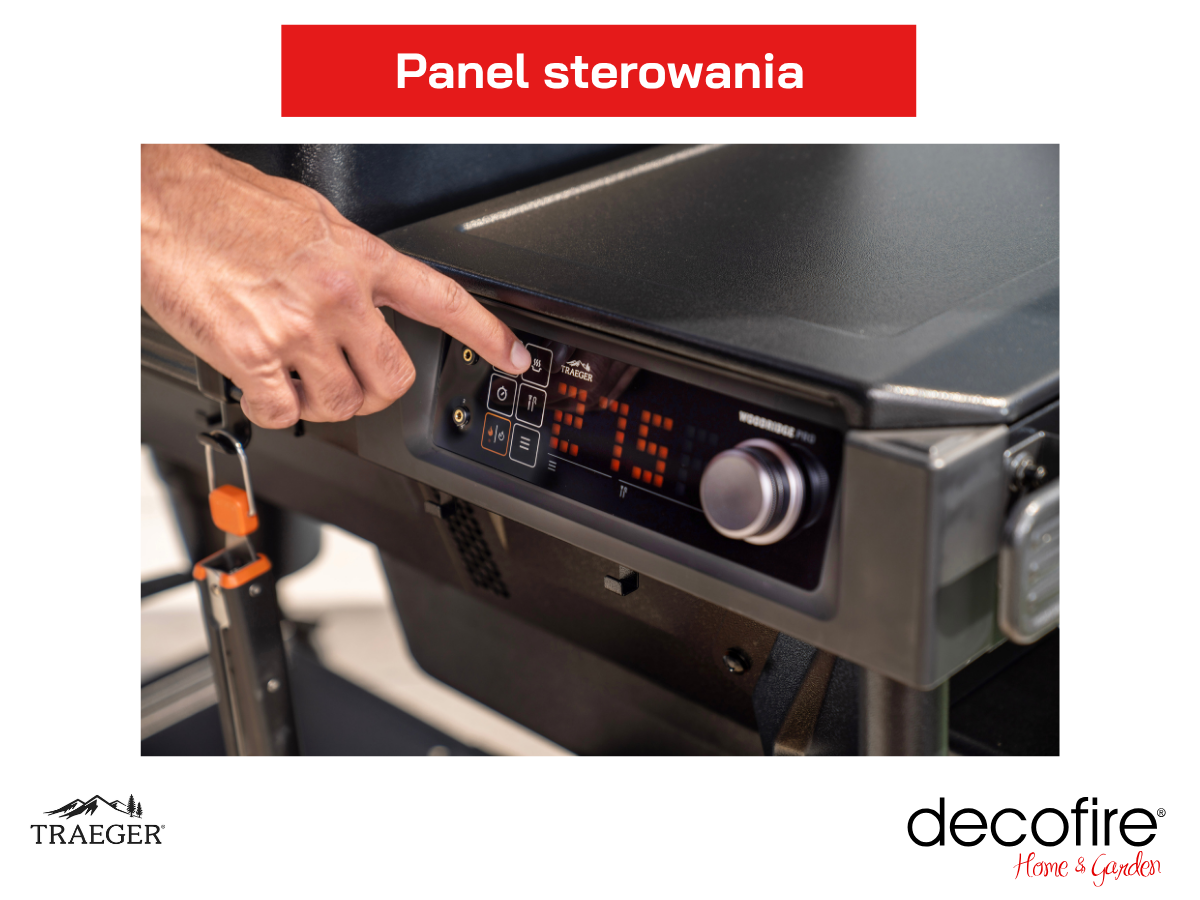 Prosta obsługa grilla – panel sterowania z wyświetlaczem