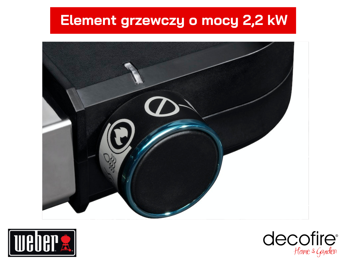 Grill elektryczny Weber Lumin z elementem grzewczym o mocy 2,2 kW