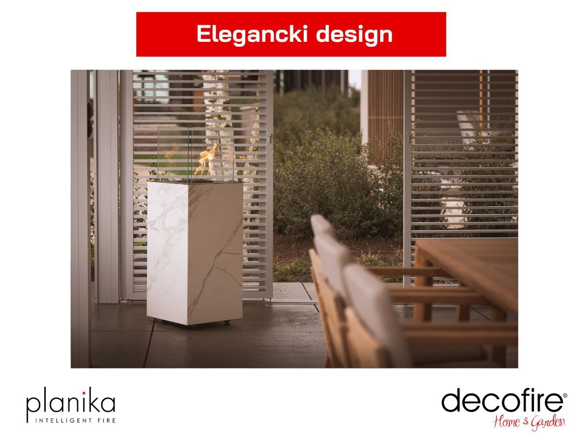 Biokominek automatyczny Porto Daze Planika - elegancki design