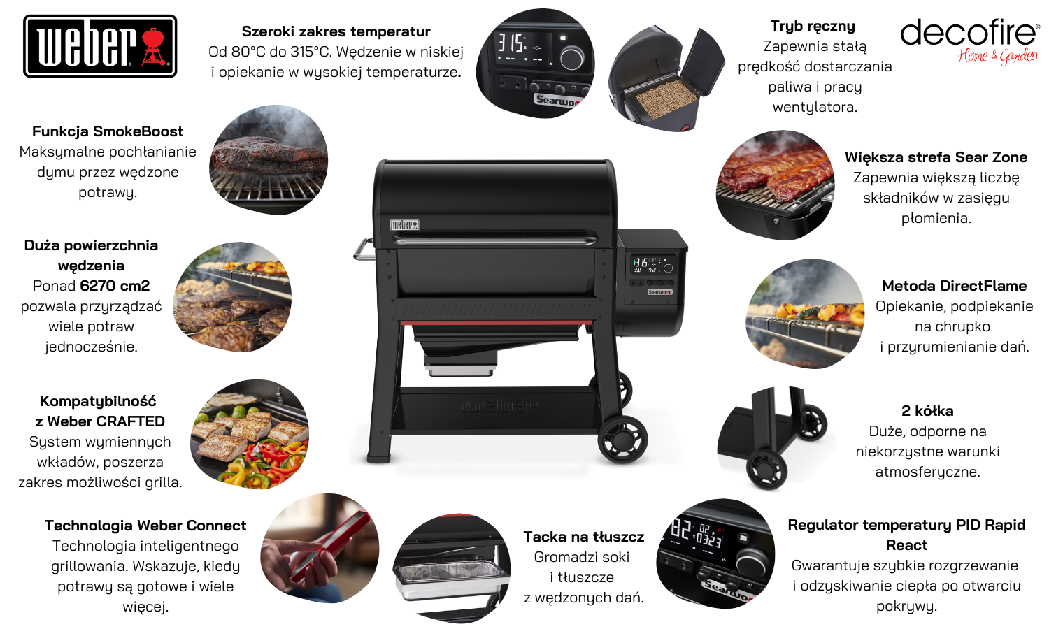 Grill na pellet Weber Searwood XL