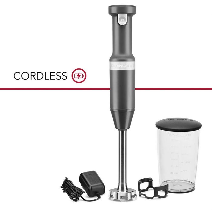 Bezprzewodowy blender ręczny Charcoal Grey KitchenAid (5KHBBV53EDG)