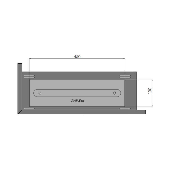 Biokominek narożny Simple Fire CORNER 600L lewy